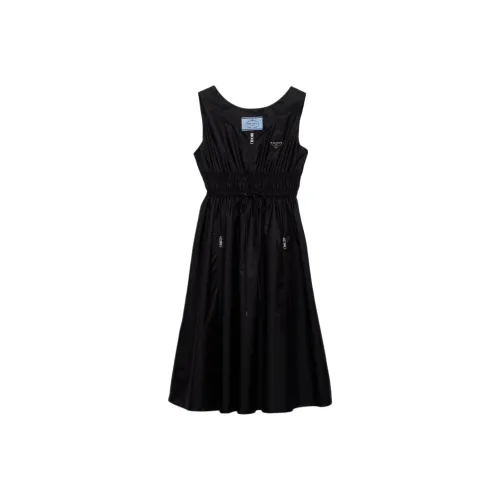 PRADA Re Nylon Sleeveless Midi Dress