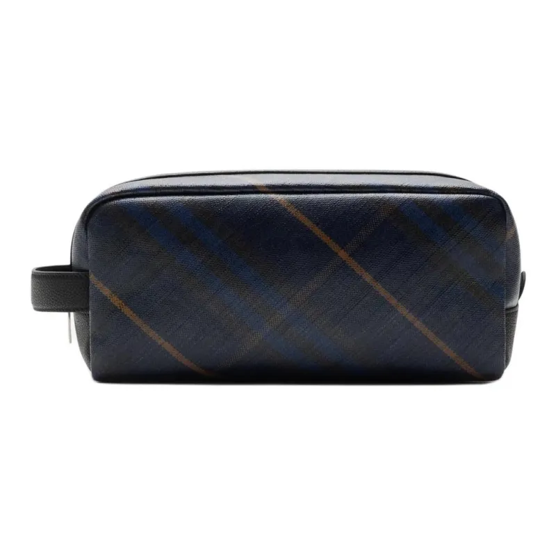Burberry Cotton Toiletry Bag Men's Midnight Blue-2