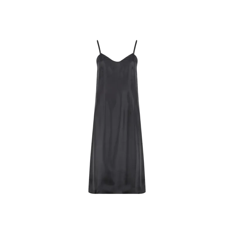 PRADA Logo Detailed Sleeveless Midi Dress-0