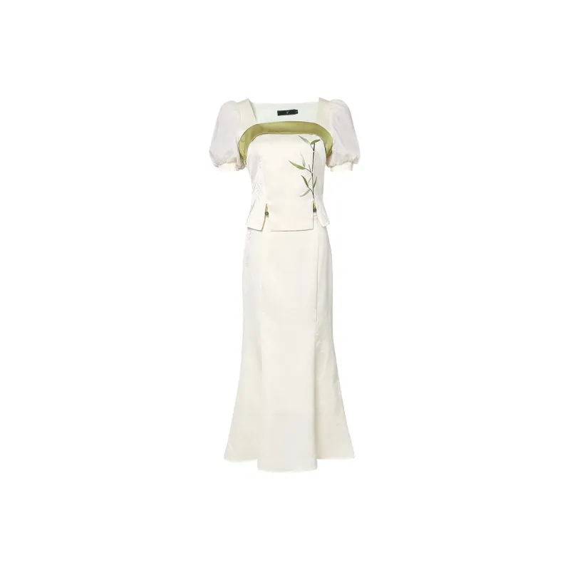 Duffy Fashion Skirt Set Women's Apricot-0