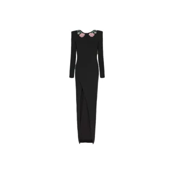 BALMAIN Sequinned Backless Gown