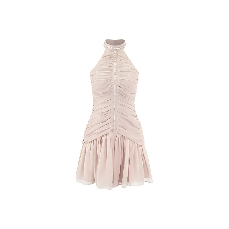 SECFLY OFFICIAL Sleeveless Dress Women's Khaki-0