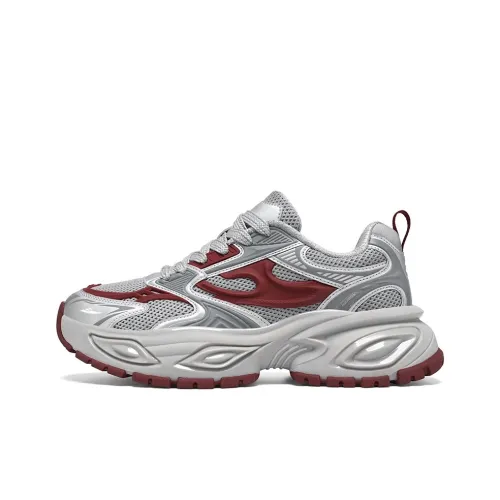 Kuding Slip Resistant, Abrasion Resistant, Breathable Low Top Chunky Sneakers Men's