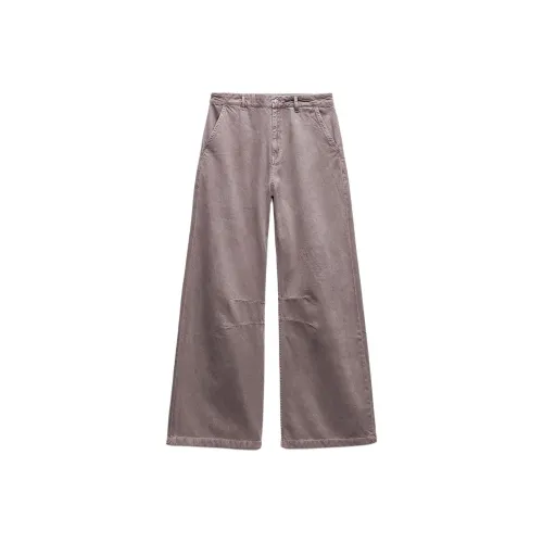 ZARA Trf Jeans Women's Eggplant Purple