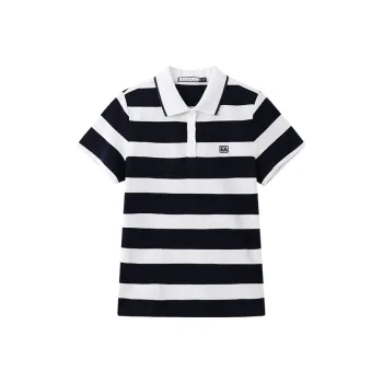 Elle Active Polo Shirts Women's White/Navy Blue