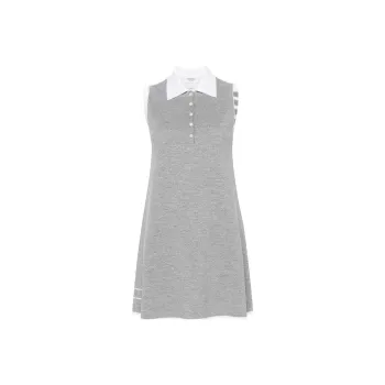 THOM BROWNE Sleeveless Knitted Mini Dress