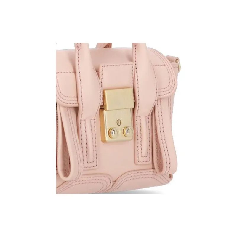 3.1 Phillip Lim Pashli Calfskin Biker Bag, Shoulder Bag, Crossbody Bag, Handbag Mini Women's Light Pink-4