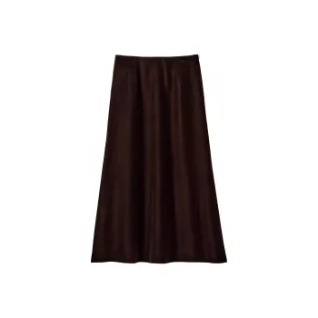 UNIQLO Casual Long Skirts Women's Dark Umber