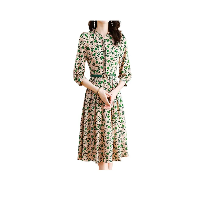 Mapping Long Sleeved Dresses Women's Multicolor-0