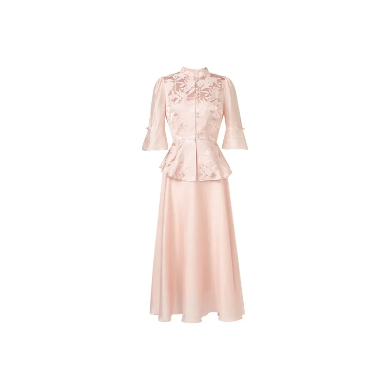 Duffy Fashion Skirt Set Women's Orange Pink-0