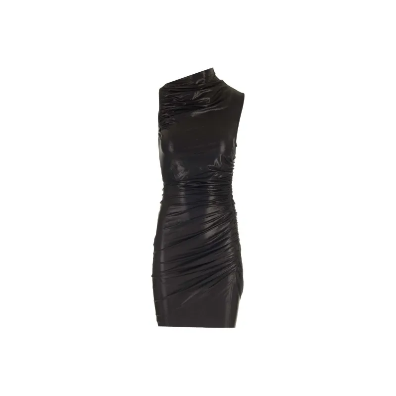 RICK OWENS Draped Mini Dress-0