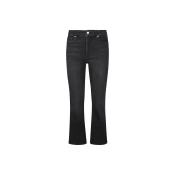 FRAME Le Crop Mini Boot Raw Fray Jeans