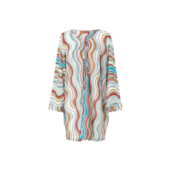 MISSONI Wave Lamé Beach Dress