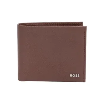 HUGO BOSS Cow Leather Wallet Men's Brown