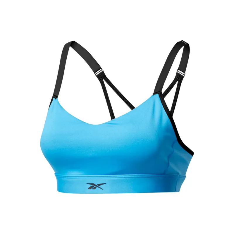 Reebok S Hero Strappy Padded Bra Sports Underwear Women's Blue-0