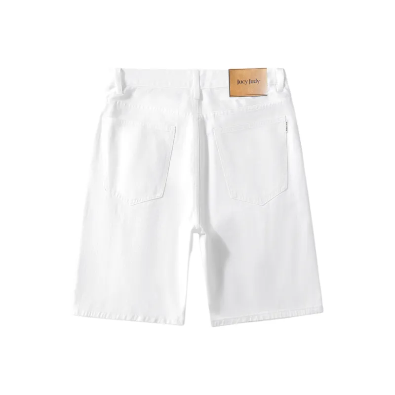 JUCY JUDY Denim Shorts Unisex White-1