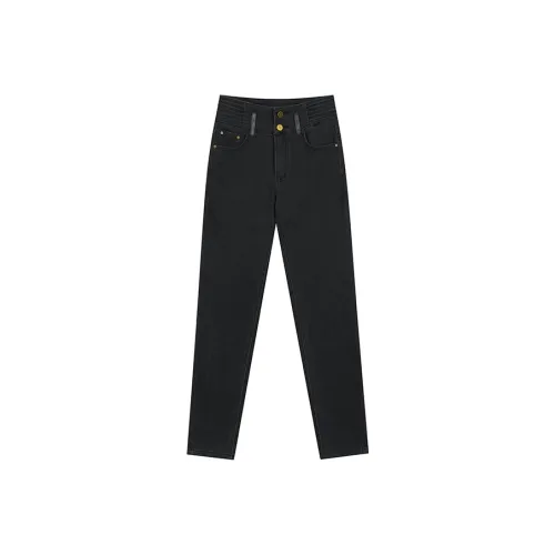 ELF SACK Black High Rise Tight Fit Skinny Jeans Women's
