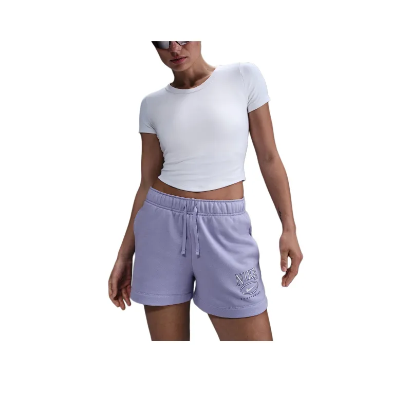 Nike Sportswear Club Fleece Women's Mid Rise 4' Graphic Shorts-0