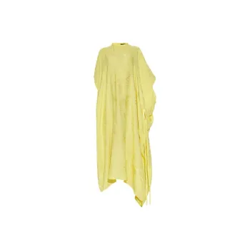 Balenciaga Crinkle Effect Draped Dress