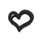 Trumpets Half-Up Hair Claw Clip (Black)