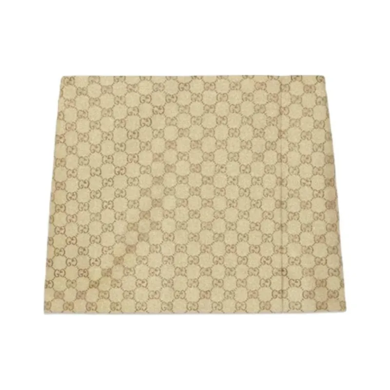 GUCCI Gg Glitter Canvas Skirt 'Gold'-0