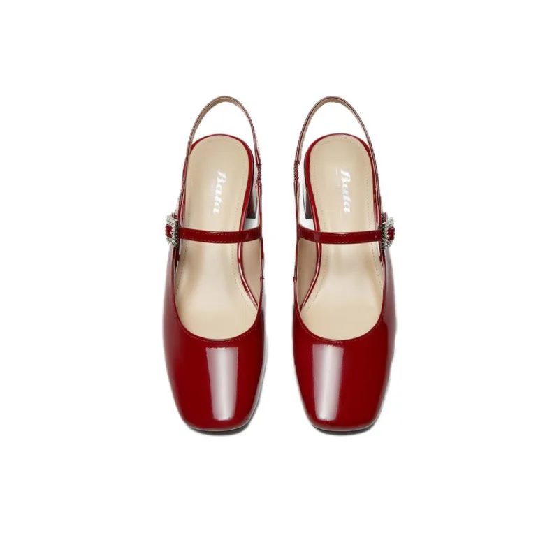 BATA Chunky Heel High Heels Women's-2
