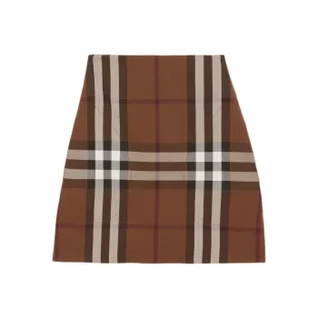 Burberry Check Jacquard Mini Skirt