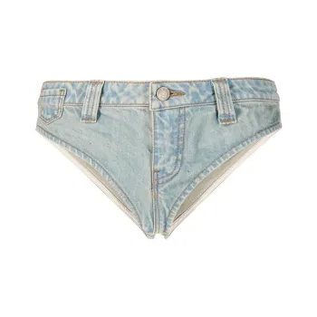 GUESS Washed-denim Brief Shorts