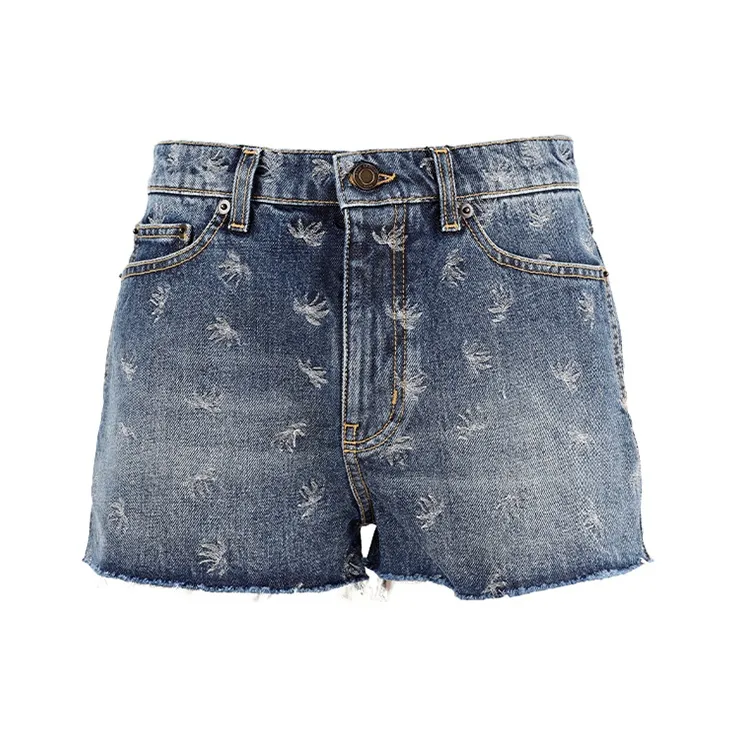 SAINT LAURENT Denim Shorts Women's Blue-0