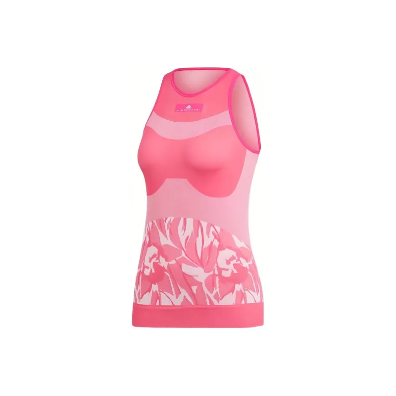 Adidas Sleeveless Sports Shirts Women's Pink-0