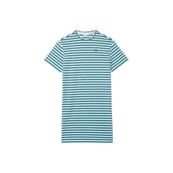 LACOSTE Short Sleeved Dress Women's Green