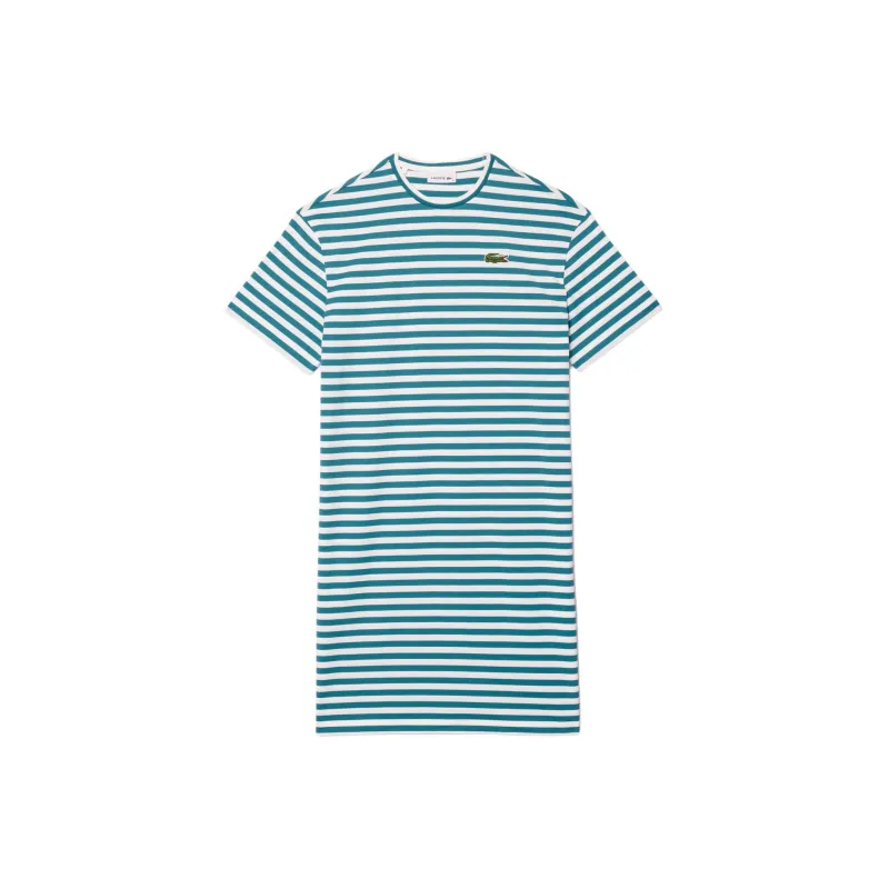 LACOSTE Short Sleeved Dress Women's Green-0