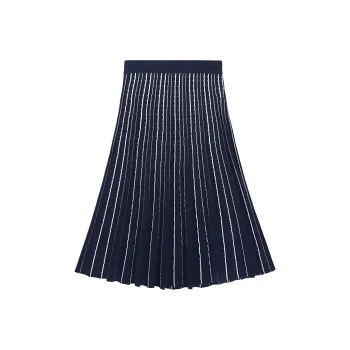 LI NING 1990 Classic Collection Casual Short Skirts Women's Deep Mysterious Blue