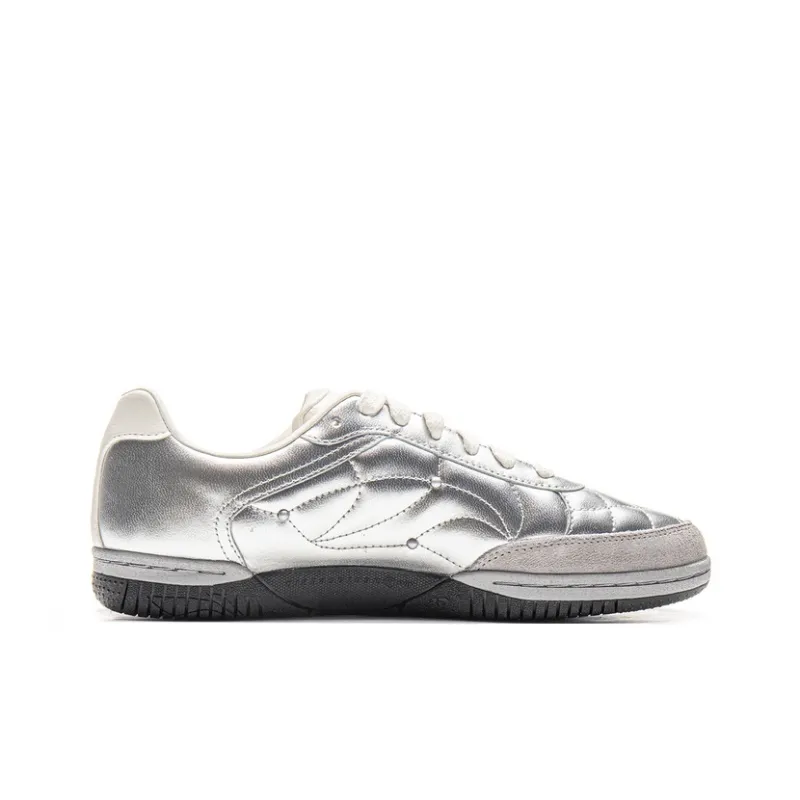 LiNing Shock Absorbers With Slip Resistant And Abrasion Resistant Properties Low Top Casual Shoes Unisex Silver-1