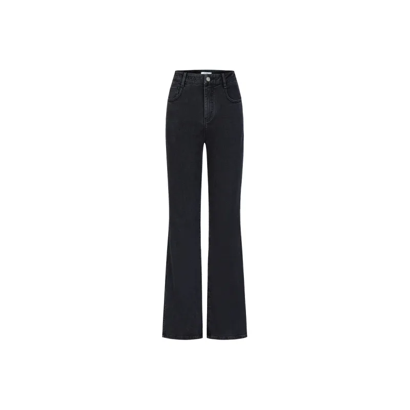 JZ. ANNAKRO Jeans Women's Plain Black-0
