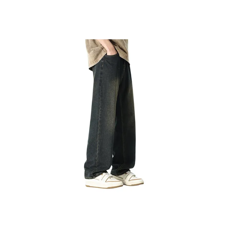 FASTFISH Jeans Unisex Navy Blue-0