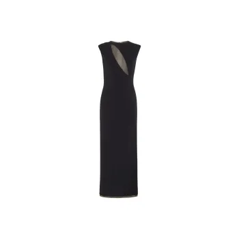 FENDI Cut Out Detailed Sleeveless Midi Dress