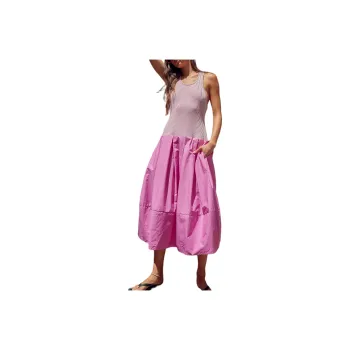 FREE PEOPLE Drops Of Venus Midi Dress Sleeveless Dress Women's Island Flower