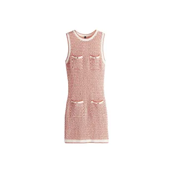 H&M Sleeveless Dress Women's Orange/Pattern