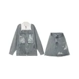 Mountain and River Azure (Square Collar Detachable Coat+Skirt)