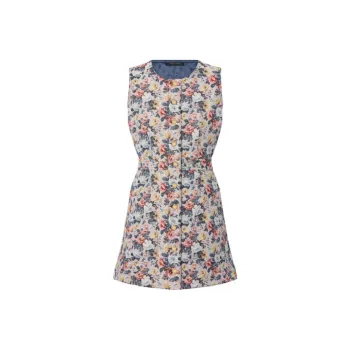 LOUIS VUITTON Floral Jacquard A Line Dress