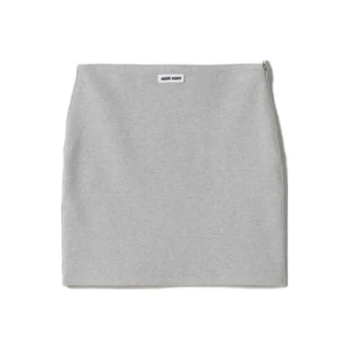MIU MIU Casual Short Skirts Women's Gray
