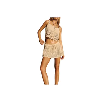 FREE PEOPLE Fuego Sweater Skirt Set Skirt Set Women's Bleached Sand