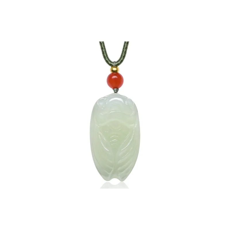 MARY WINDSOR Hetian Jade Pendants Pale Greenish White Jade Unisex-0