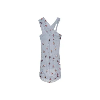 ZARA Sleeveless Dress Women's Light Blue