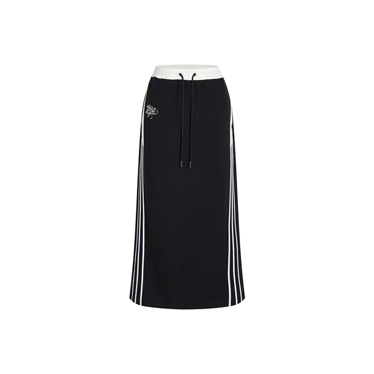 LIUREGALI Casual Long Skirts Women's Black-0
