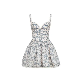 HOUSE OF CB BRIGITTE Slip Dress Women's Porcelain Print