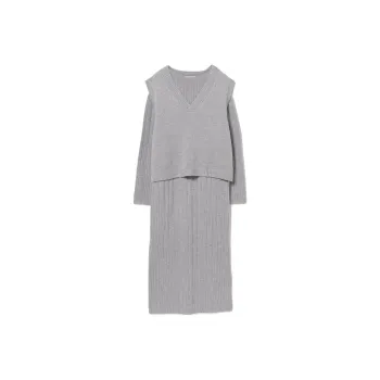 Beams FW23 Skirt Set Women's Light Gray