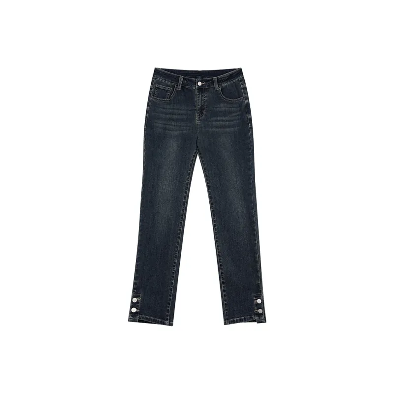 ELF SACK Jeans Women's Washable Dark Blue-0