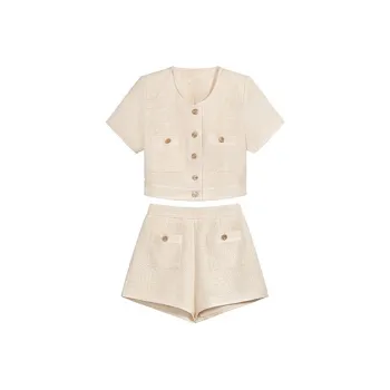 AURORA MUSE Casual Suit Women's Apricot